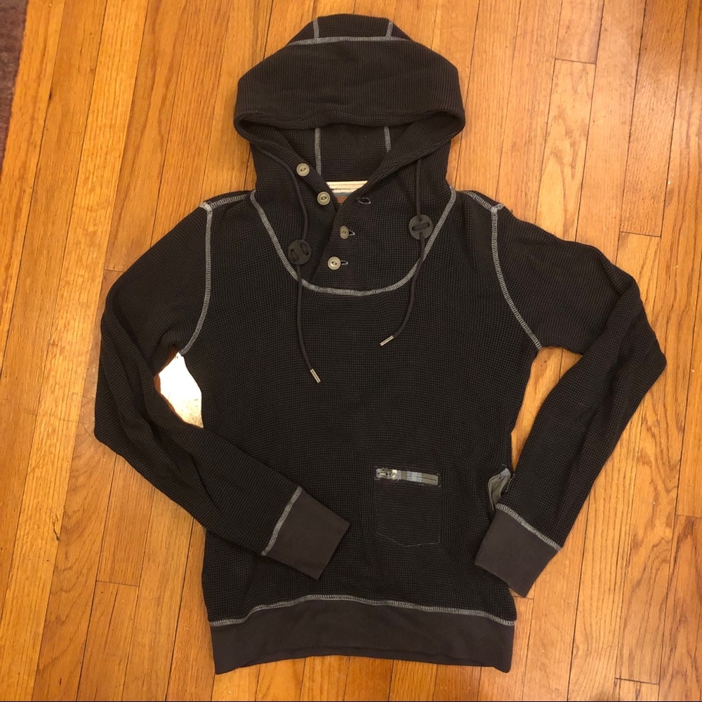 Diesel men’s waffle knit pullover hoodie small